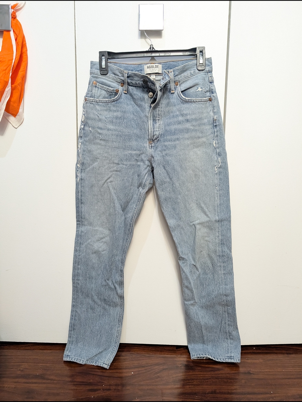 Agolde Classic Light Blue Straight-Leg Jeans